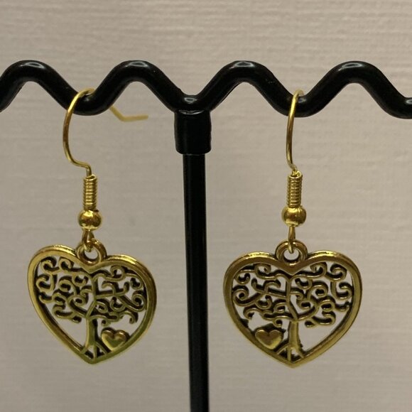 Tree of Life Earring, Celtic Earring, Heart Earring, Valentine Earring, Gift - Picture 5 of 5